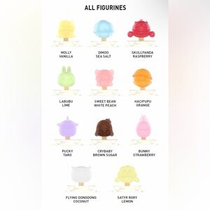 Authentic POP BEAN Mini Ice Pop Series - Whole Set (11 Beans) - No Dupes